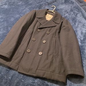 American Eagle black Pea coat size Men’s Large